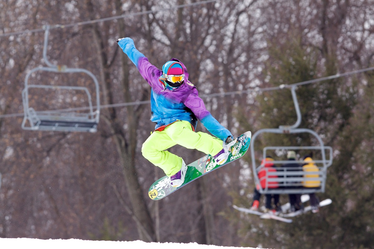 snowboarder mid-air
